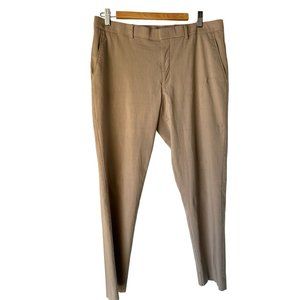 Tommy Hilfiger Men's Beige Mid Rise Straight Leg Career Chino Pants Size 36 A116